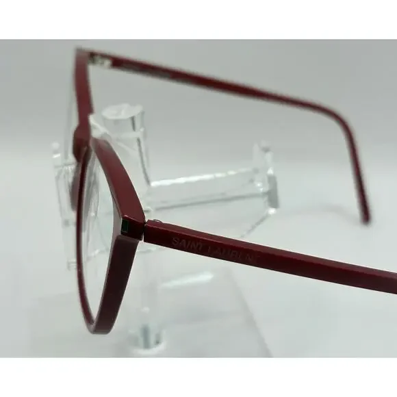 Saint Laurent SL 250/F Eyeglasses Red Cat Eye 52mm Women’s Made in Italy - Picture 4 of 12